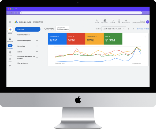 Google Ads Performance - Ectesso
